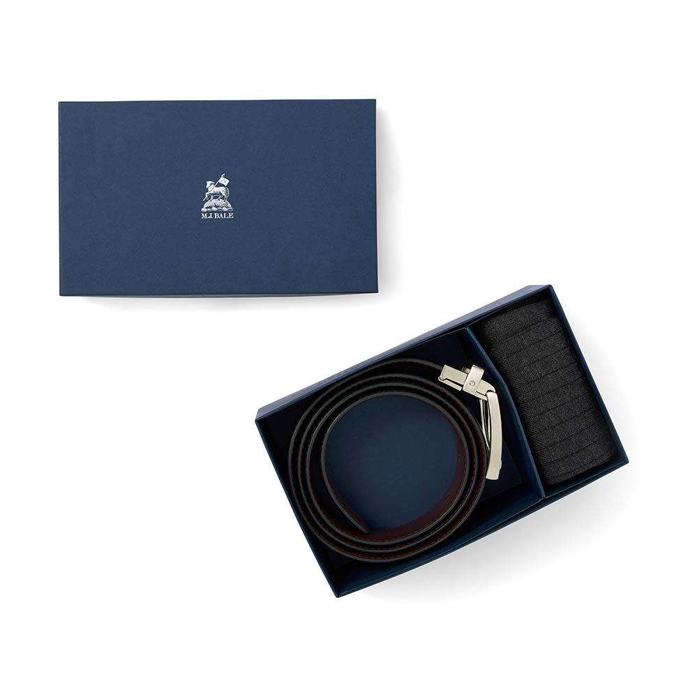 M.J Bale Belt & Sock Giftbox